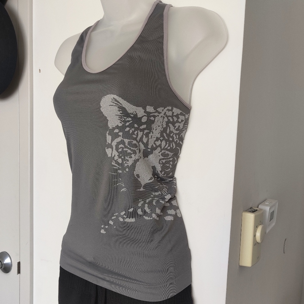 ClimaWear workout top - Gray leopard